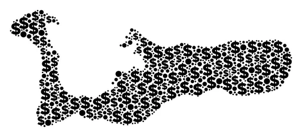 Grand Cayman Adaları'ndaki harita GSYİH kompozisyon dolar ve daireler