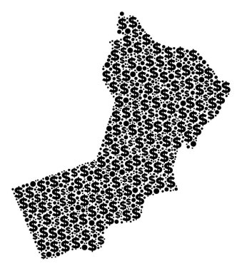 Yemen harita GSYİH kolaj dolar ve noktalar