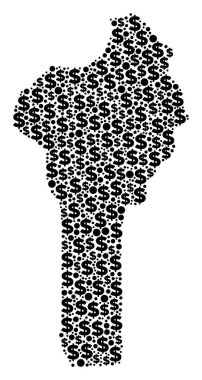 Benin harita GSYİH mozaik Doları ve daireler