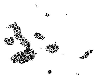 Galapagos Adaları Doları ve noktalar GSYİH bileşimi göster