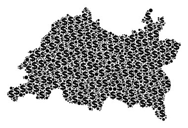 Tataristan harita GSYİH mozaik Doları ve daireler