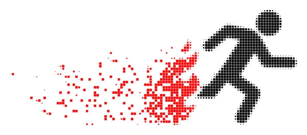 Ikon Pixel Dipecat oleh Running Man - Stok Vektor