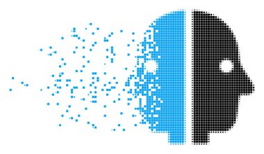 Çift yüzlü tahribe piksel simgesi
