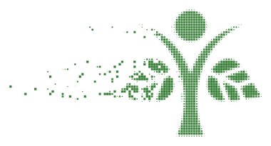 Eco adam eriterek piksel simgesi