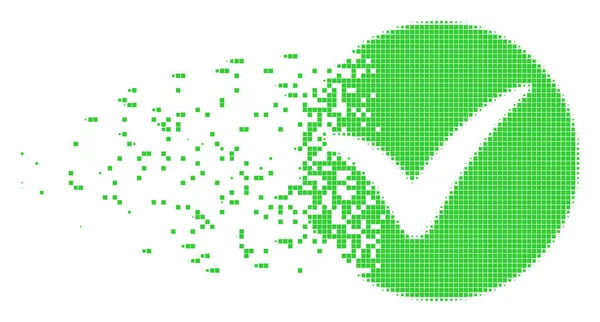 Zerstörtes Pixelsymbol anwenden — Stockvektor