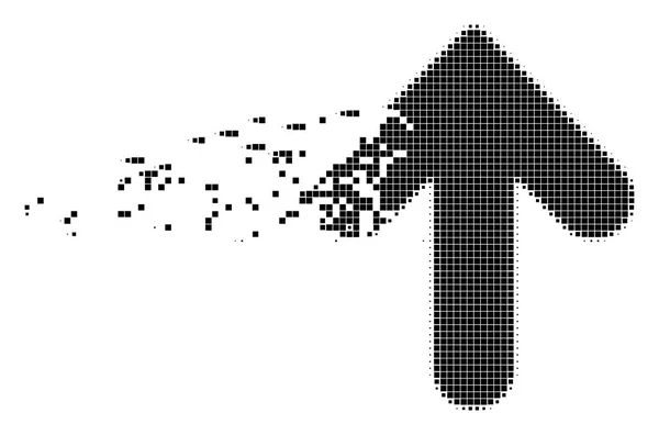 Pfeil Richtung bewegliches Pixel-Symbol — Stockvektor