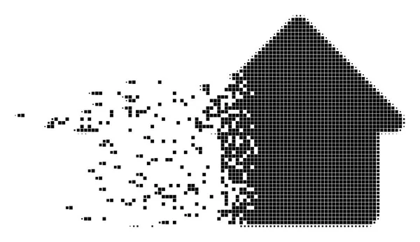 Icône Pixel éclatement cabine — Image vectorielle