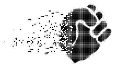 Yumruk ayrıştırılmış piksel simgesi