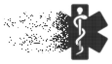 Hayat yıldız piksel simgesi çürümüş