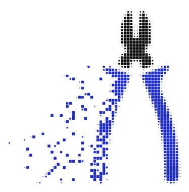 Kerpetenler dağınık piksel simgesi