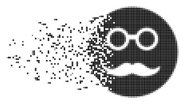 Emeklilik Smiley hareketli piksel simgesi
