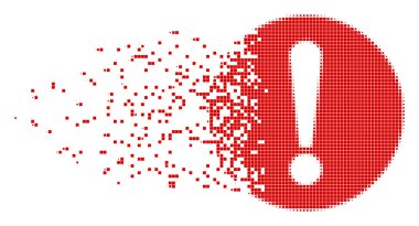 Sorun parçalanmış piksel simgesi