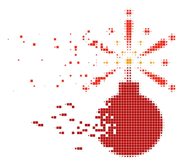 Fireworks Detonator damm Pixel ikon — Stock vektor