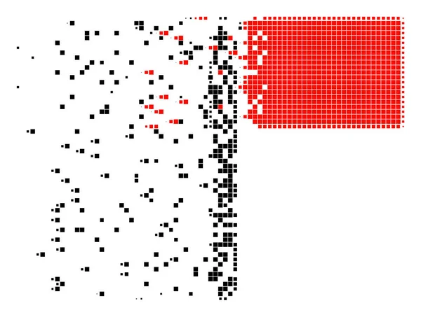 Bandera Dispersed Pixel Icono — Archivo Imágenes Vectoriales