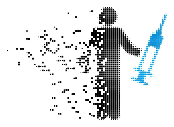 Sanitäter platzte Pixel-Symbol — Stockvektor