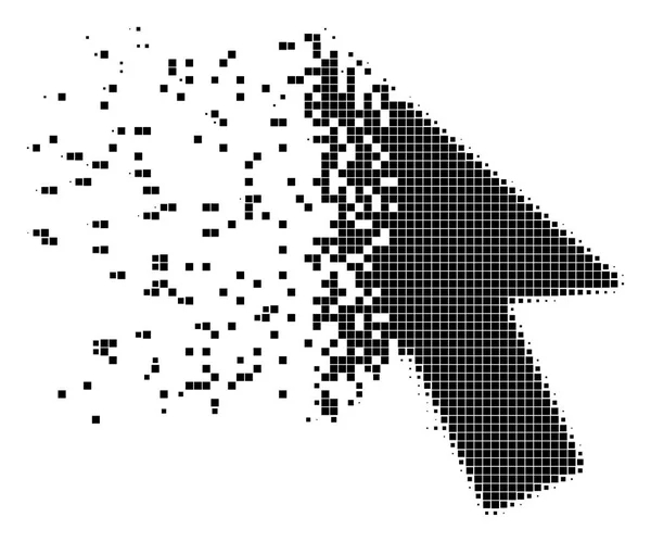 Піктограма миші Курсор подрібнених пікселів — стоковий вектор