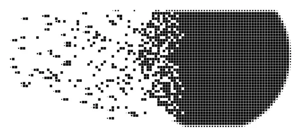 Pot bol poussière Pixel Icône — Image vectorielle