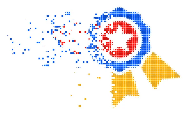 Якісна піктограма розчиненого пікселя — стоковий вектор