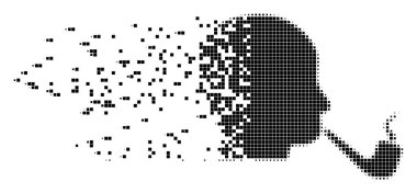 Pixel simgesi yasaktır Dedektif dağınık