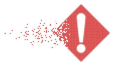 Uyarı harcanmış piksel simgesi