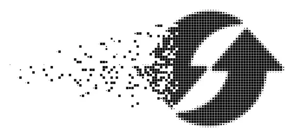 Bewegtes Pixel-Symbol aktualisieren — Stockvektor
