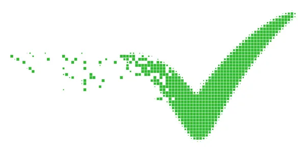 Sì Disintegrazione Icona pixel — Vettoriale Stock