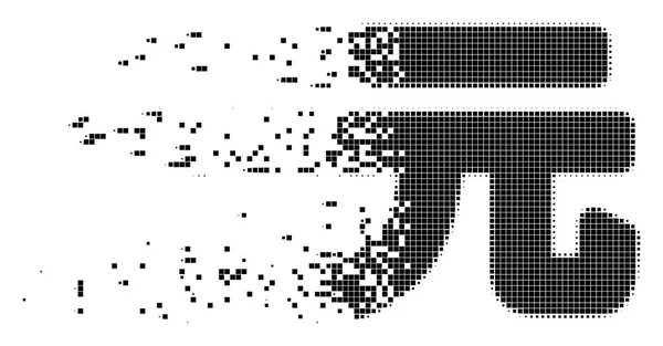 Юань Жэньминьби икона рассеянного пикселя — стоковый вектор