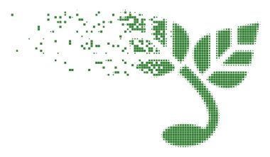 Dağınık piksel simgesi filiz