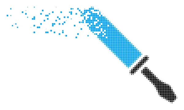 Schraubenzieher platzte Pixel-Symbol — Stockvektor