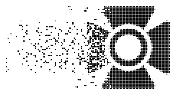 Προβολέας κάταγμα Pixel εικονίδιο — Διανυσματικό Αρχείο