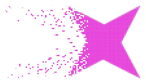 Піктограма зірки іскри пошкоджених пікселів — стоковий вектор