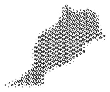 Futbol topu Fas harita mozaik