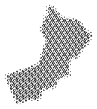 Futbol topu Umman harita mozaik