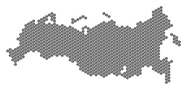 Futbol topu Rusya harita mozaik