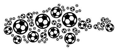 Kanguru Adası harita kolaj futbol topları