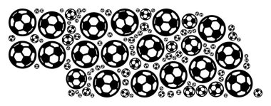 Nebraska eyalet harita kolaj futbol topları