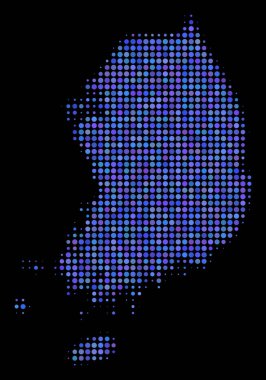 Güney Kore harita kompozisyon nokta