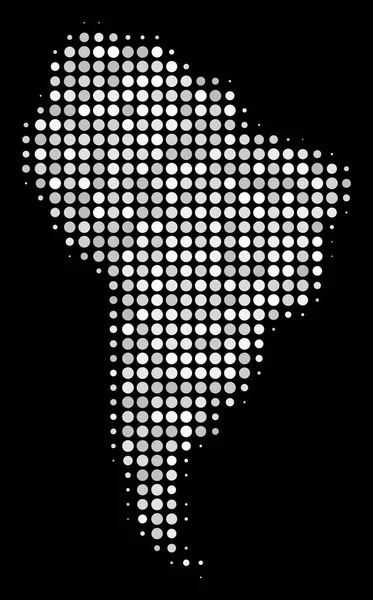 América del Sur Mapa Composición de Círculos — Vector de stock