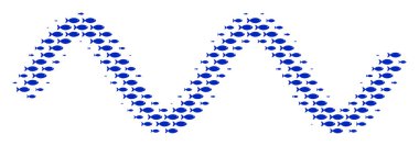 Balık Sinusoid dalga kompozisyon