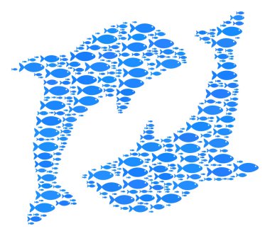 Balık yunuslar kompozisyon