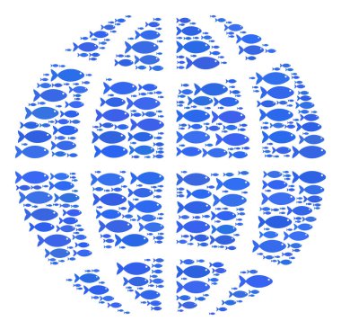 Balık kompozisyon küre