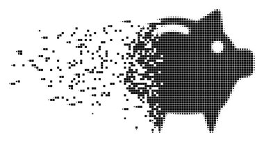 Kumbara piksel simgesi çözünmüş