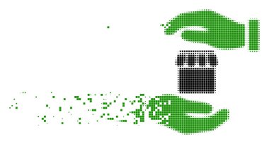 Pixel simgesi dağılmakta Emlak sigorta eller