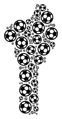 Benin harita kompozisyon futbol topları
