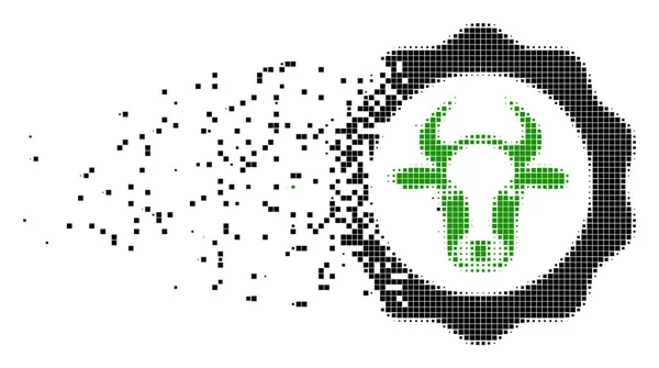 Certificado de carne Burst Pixel icono — Archivo Imágenes Vectoriales