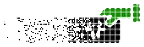 Kuh-Zahlung verschwindet Pixel-Symbol — Stockvektor