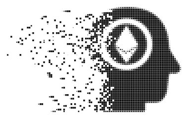 Ethereum aklını başına piksel simgesi imha