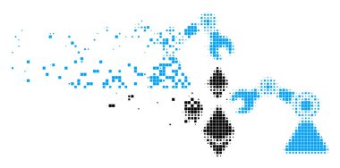 Ethereum madeni robotik piksel simgesi zarar