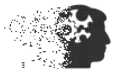 Zihin Gears rendelenmiş piksel simgesi