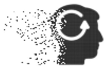 Baş bellek dağınık piksel simgesi Yenile